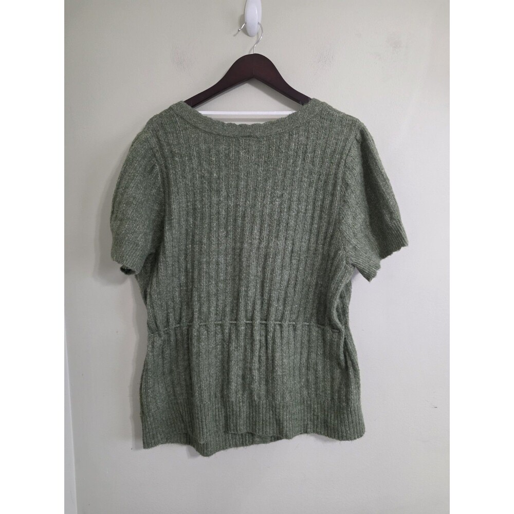Torrid sz 3 Vegan Cashmere Pullover Square Neck Sweater cable knit soft fall - Picture 4 of 6
